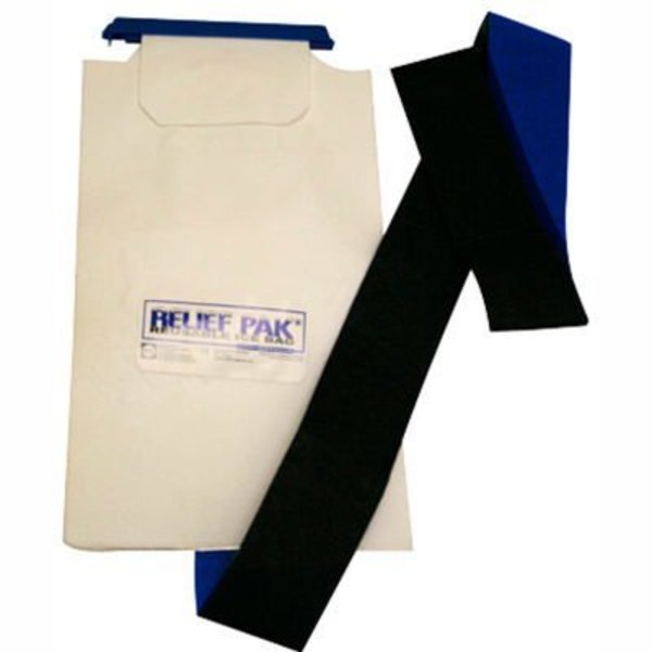 Fabrication Enterprises Relief PakÂ Large Insulated Ice Bag W/ Hook & Loop Band, 7" x 13" 11-1240